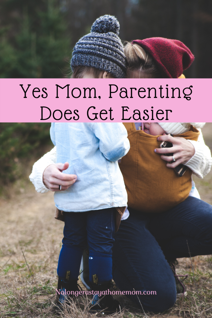 To reassure moms that, yes, parenting does get easier.