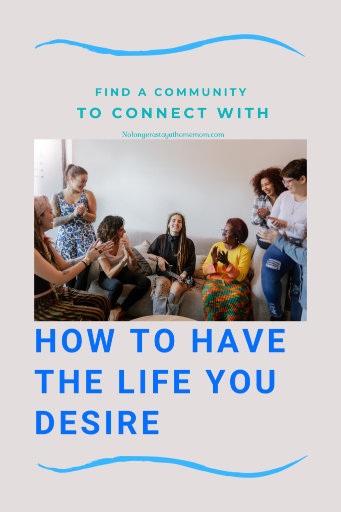 To promote the importance of getting plugged into a community, when you are unhappy with your life and desire to change it.